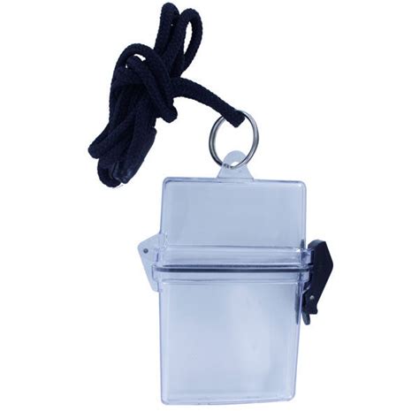 waterproof card holder with lanyard.